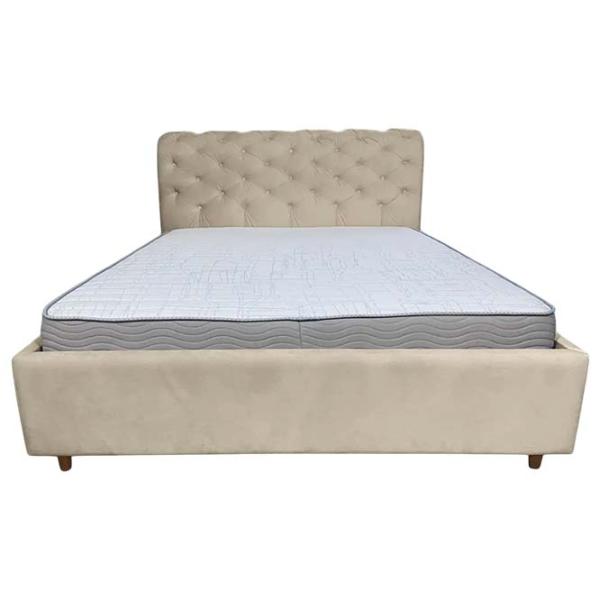 Кровать Crinela Premium Donna Laguna 08 160 x 200 см / Фанера / Серо-Бежевый photo 1