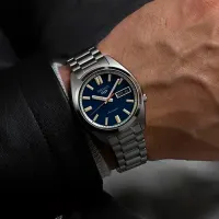 Ceas de mână pentru bărbați Seiko SRPK87K1 Mecanic / 37 mm photo 2