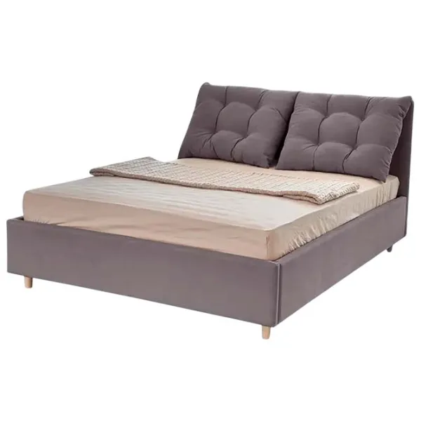 Кровать Crinela Confort New Adele London 15 140 x 200 см / Фанера / Серый photo 1