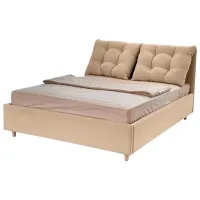 Кровать Crinela Confort New Adele London 02 140 x 200 см / Фанера / Капучино