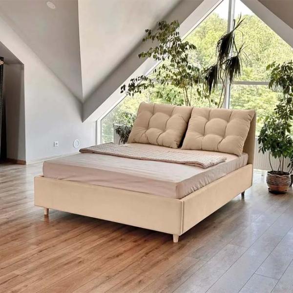 Кровать Crinela Confort New Adele London 02 140 x 200 см / Фанера / Капучино photo 3