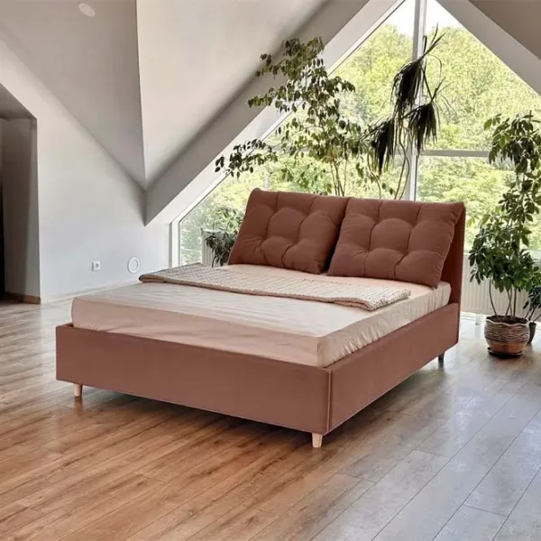 Кровать Crinela Confort New Adele London 06 140 x 200 см / Фанера / Коричневый photo 4