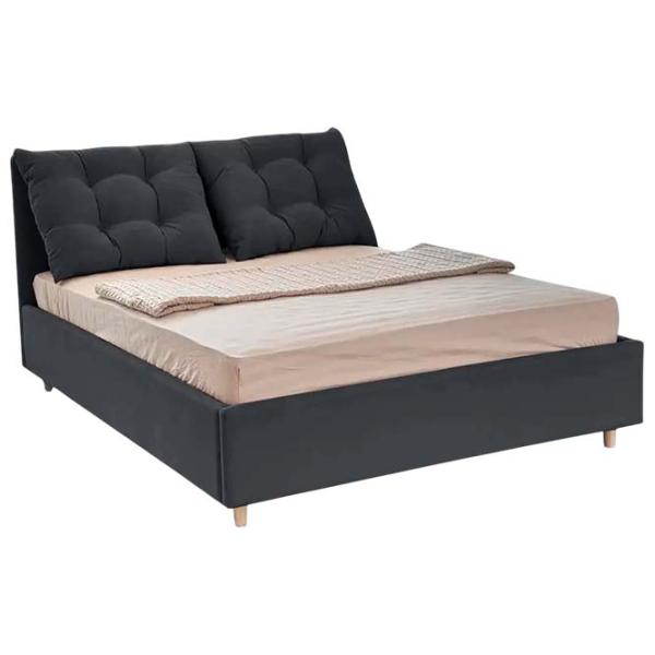 Кровать Crinela Confort New Adele London 16 140 x 200 см / Фанера / Тёмно-серый photo 2