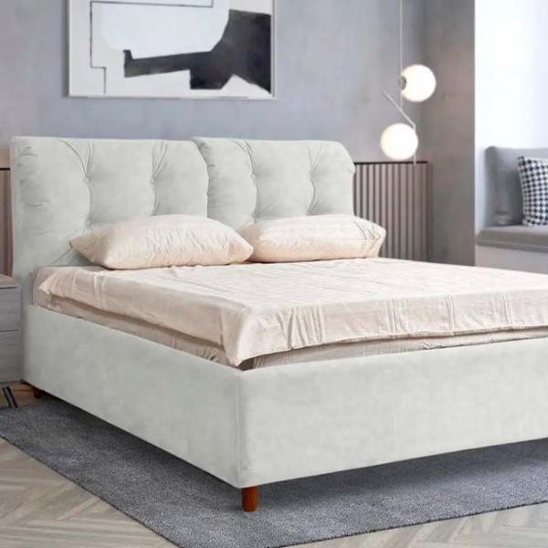 Кровать Crinela Premium Adele Malibu 01 160 x 200 см / Фанера / Белый photo 3