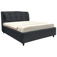 Кровать Crinela Confort New Adaline London 16 140 x 200 см / Фанера / Тёмно-серый