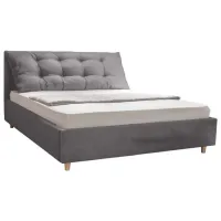 Кровать Crinela Confort New Adaline London 15 180 x 200 см / Фанера / Серый