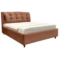 Кровать Crinela Confort New Adaline London 04 140 x 200 см / Фанера / Светло-коричневый
