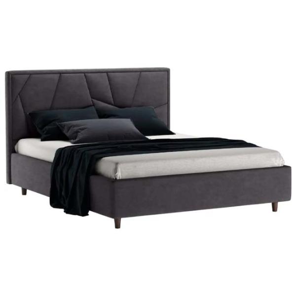 Кровать Crinela Lux Agata Mono 07 160 x 200 см / Фанера / Светло Серый photo 1