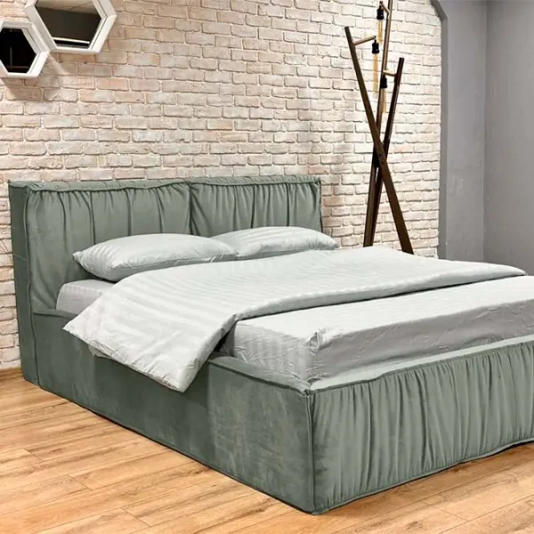 Кровать Crinela Premium Selina Laguna 43 180 x 200 см / Фанера / Серый photo 2
