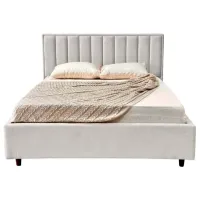 Кровать Crinela Lux Estela Mono 03 180 x 200 см / Фанера / Светло Серый photo 3