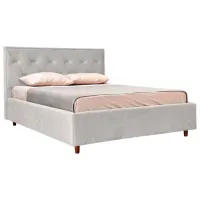 Кровать Crinela Lux Bela Mono 03 160 x 200 см / Фанера / Светло Серый