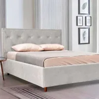 Pat Crinela Lux Bela Mono 03 180 x 200 cm / Placaj / Light Gray photo 3