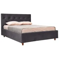 Кровать Crinela Lux Bela Mono 07 160 x 200 см / Фанера / Тёмно-серый