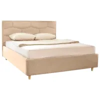 Кровать Crinela Confort New Solomia London 02 160 x 200 см / Фанера / Капучино