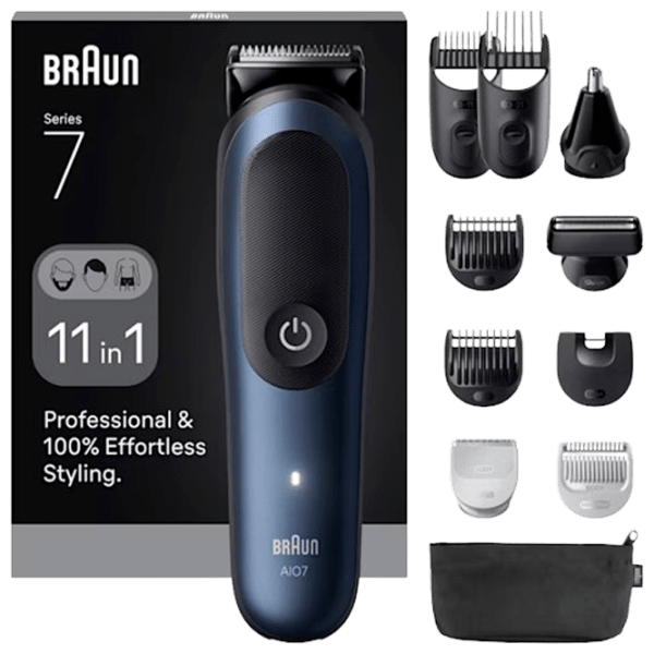Aparat de tuns Braun AIO7540 Blue photo 1