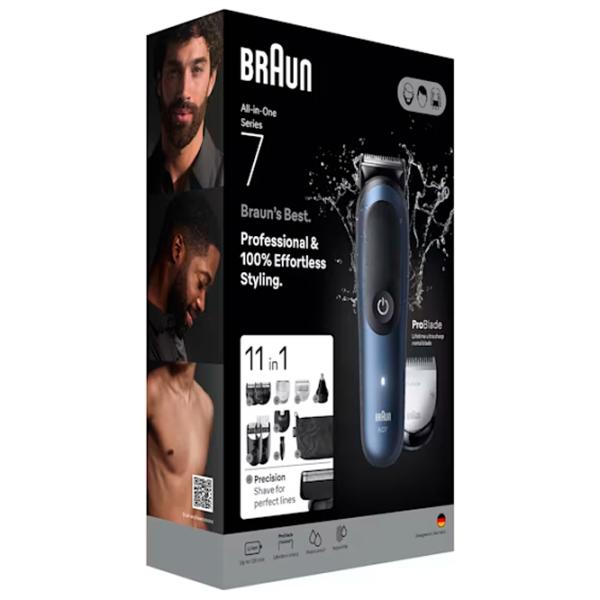 Aparat de tuns Braun AIO7540 Blue photo 6