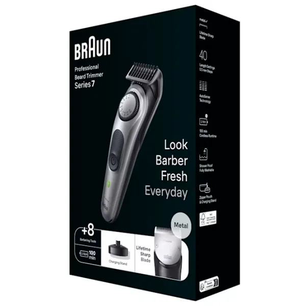 Trimmer facial Braun BT7420 Gray photo 3