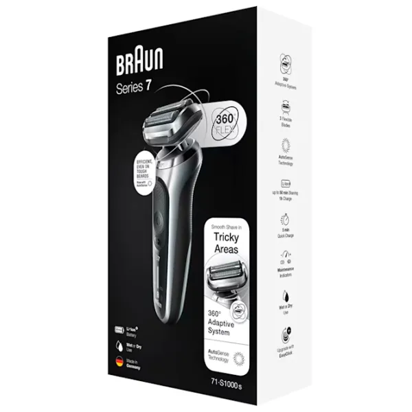 Trimmer facial Braun 71-S1000s Silver photo 2