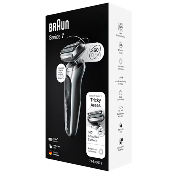 Trimmer facial Braun 71-S1000s Silver photo 2