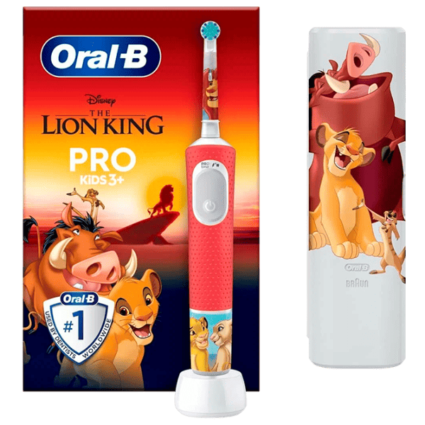 Periuță de dinți electrică Braun Vitality PRO Kids 3 Lion King 2D / White photo 2