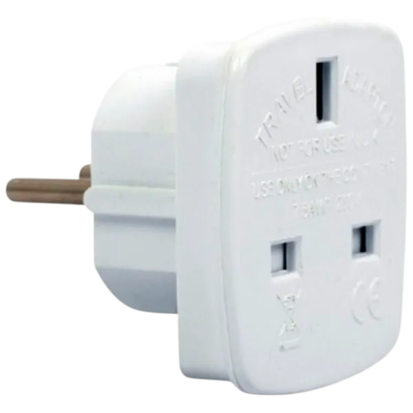 Adaptor Cablexpert A-AC-UKEU-001  / White photo 2
