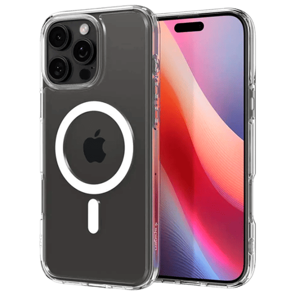 Чехол для смартфона Apple iPhone 16 Pro Max Spigen / MagSafe Back / ТПУ / Прозрачный Матовый черный photo 1