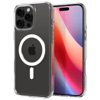 Чехол для смартфона Apple iPhone 16 Pro Max Spigen / MagSafe Back / ТПУ / Прозрачный Матовый черный