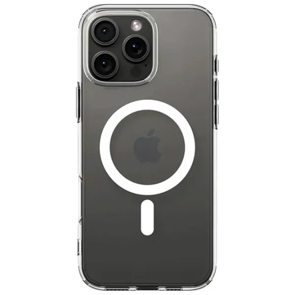 Чехол для смартфона Apple iPhone 16 Pro Max Spigen / MagSafe Back / ТПУ / Прозрачный Матовый черный photo 2