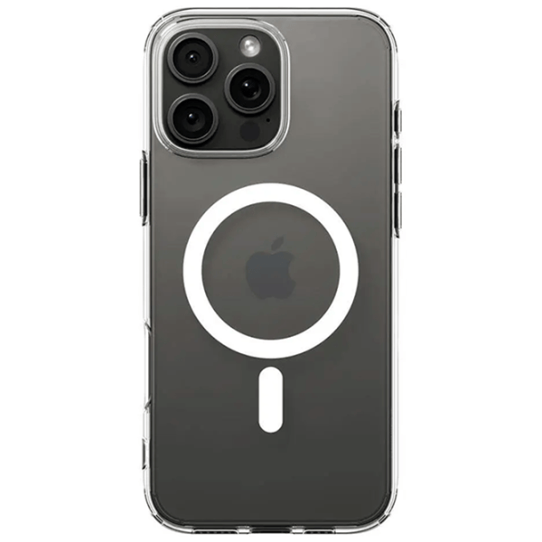 Чехол для смартфона Apple iPhone 16 Pro Max Spigen / MagSafe Back / ТПУ / Прозрачный Матовый черный photo 2