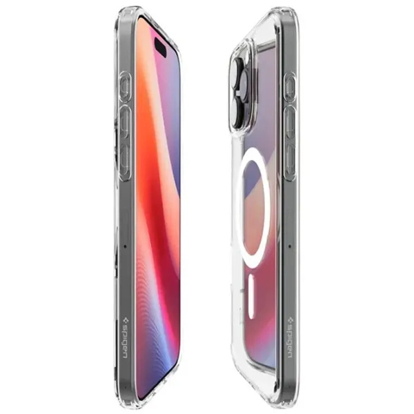 Чехол для смартфона Apple iPhone 16 Pro Max Spigen / MagSafe Back / ТПУ / Прозрачный Матовый черный photo 7
