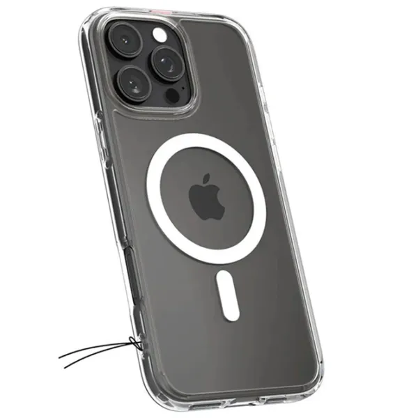Чехол для смартфона Apple iPhone 16 Pro Max Spigen / MagSafe Back / ТПУ / Прозрачный Матовый черный photo 8
