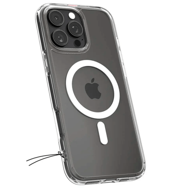 Чехол для смартфона Apple iPhone 16 Pro Max Spigen / MagSafe Back / ТПУ / Прозрачный Матовый черный photo 8