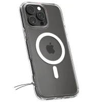Husă pentru smartphone Apple iPhone 16 Pro Max Spigen / MagSafe Back / TPU / Transparent Black Matt photo 8
