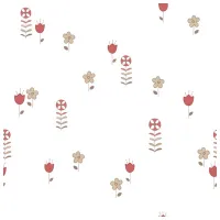 Tapete Parato Ciao Bimbi White / Flori