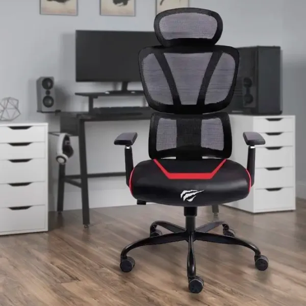 Scaun Gaming Havit GC919 Red Black photo 6