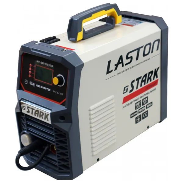 Aparat de sudat Stark IMT-200 LCD 220 V cu electrod (MMA), semiautomat (MIG/MAG) / Gray photo 1