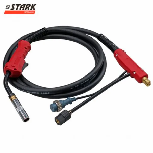 Aparat de sudat Stark IMT-350 MIG LCD 380 V cu electrod (MMA), semiautomat (MIG/MAG) / Black photo 4