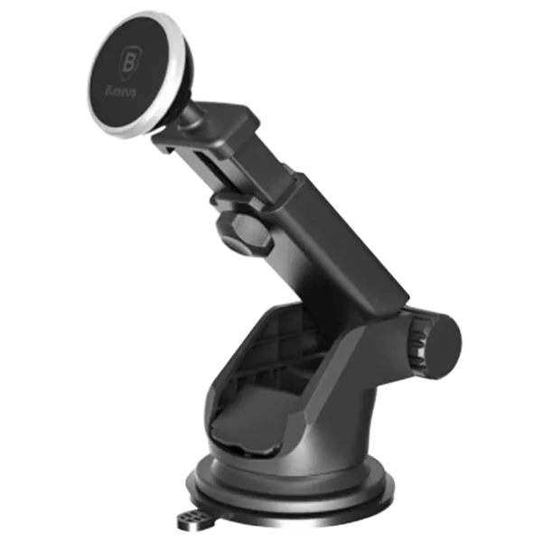 Держатель телефона Baseus Solid Series Telescopic Magnetic Car Mount Серебряный photo 1