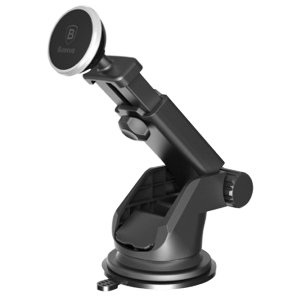 Держатель телефона Baseus Solid Series Telescopic Magnetic Car Mount Серебряный photo 1