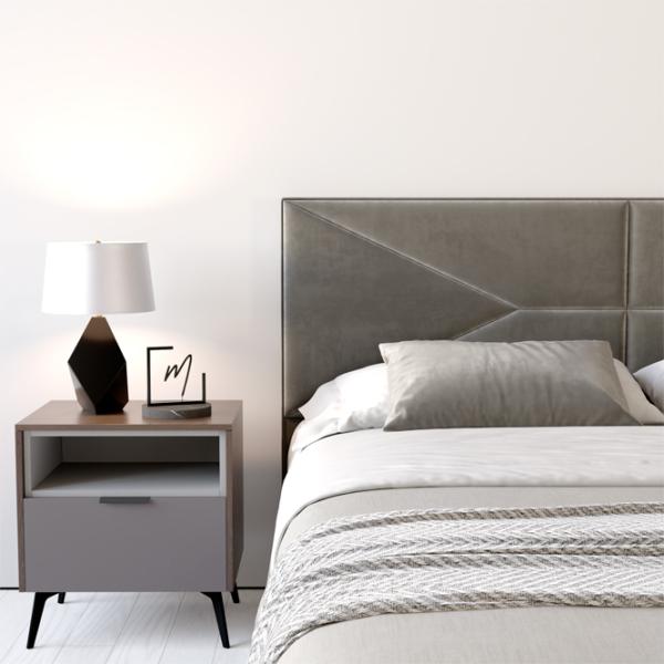 Кровать My-Style my-Rina Deco 200 x 200 см / Фанера / Тёмно-серый photo 7
