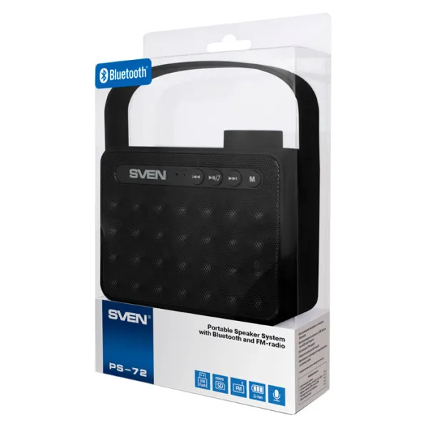 Boxă portabilă Sven PS-72 2 x 3 W/ Black photo 6