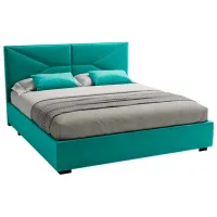 Кровать My-Style my-Rina Galaxy 160 x 200 см / Фанера / Бирюзовый