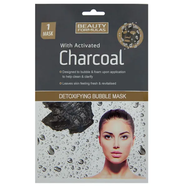 Mască pentru față Beauty Formulas Charcoal Mască / Toate tipurile photo 1