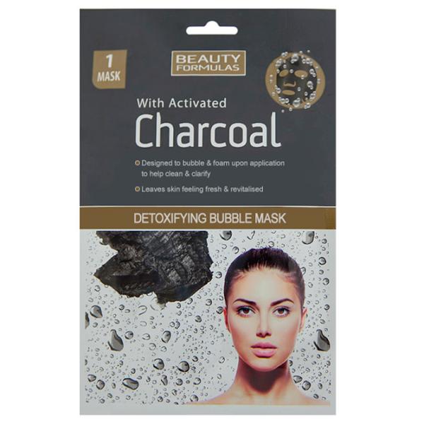 Mască pentru față Beauty Formulas Charcoal Mască / Toate tipurile photo 1