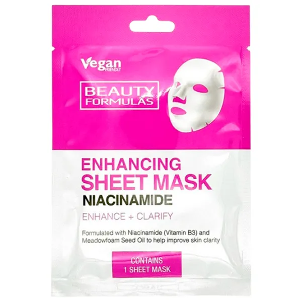 Mască pentru față Beauty Formulas Enhancing Sheet Mask Mască / Toate tipurile photo 1