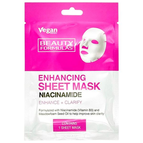 Mască pentru față Beauty Formulas Enhancing Sheet Mask Mască / Toate tipurile photo 1