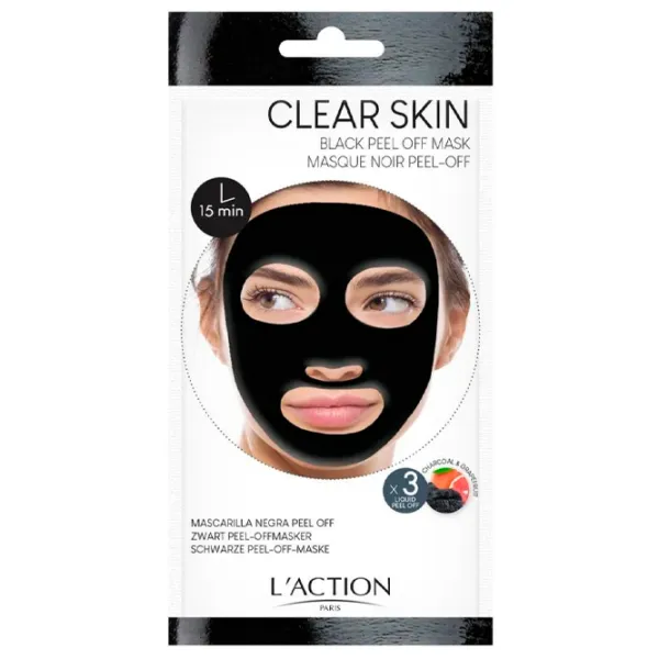 Mască pentru față L'Action Black Peel Off Mask Mască / Problematică photo 1