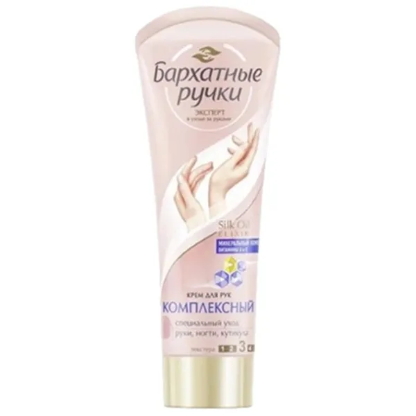 Creme de mâini Бархатные ручки complex cream for hands and nails 0.08л / Все типы photo 1
