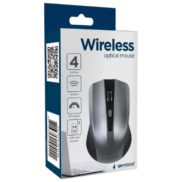 Mouse Gembird MUSW-4B-04-BG Gray photo 6