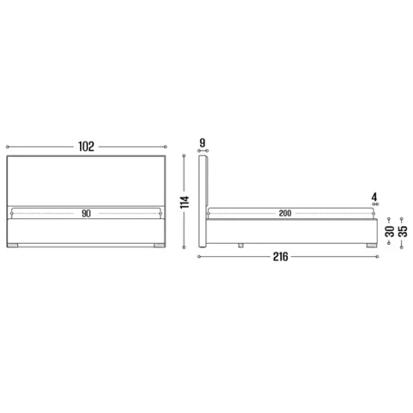 Кровать My-Style my-Sona Deco 90 x 200 см / Фанера / Бежевый photo 8